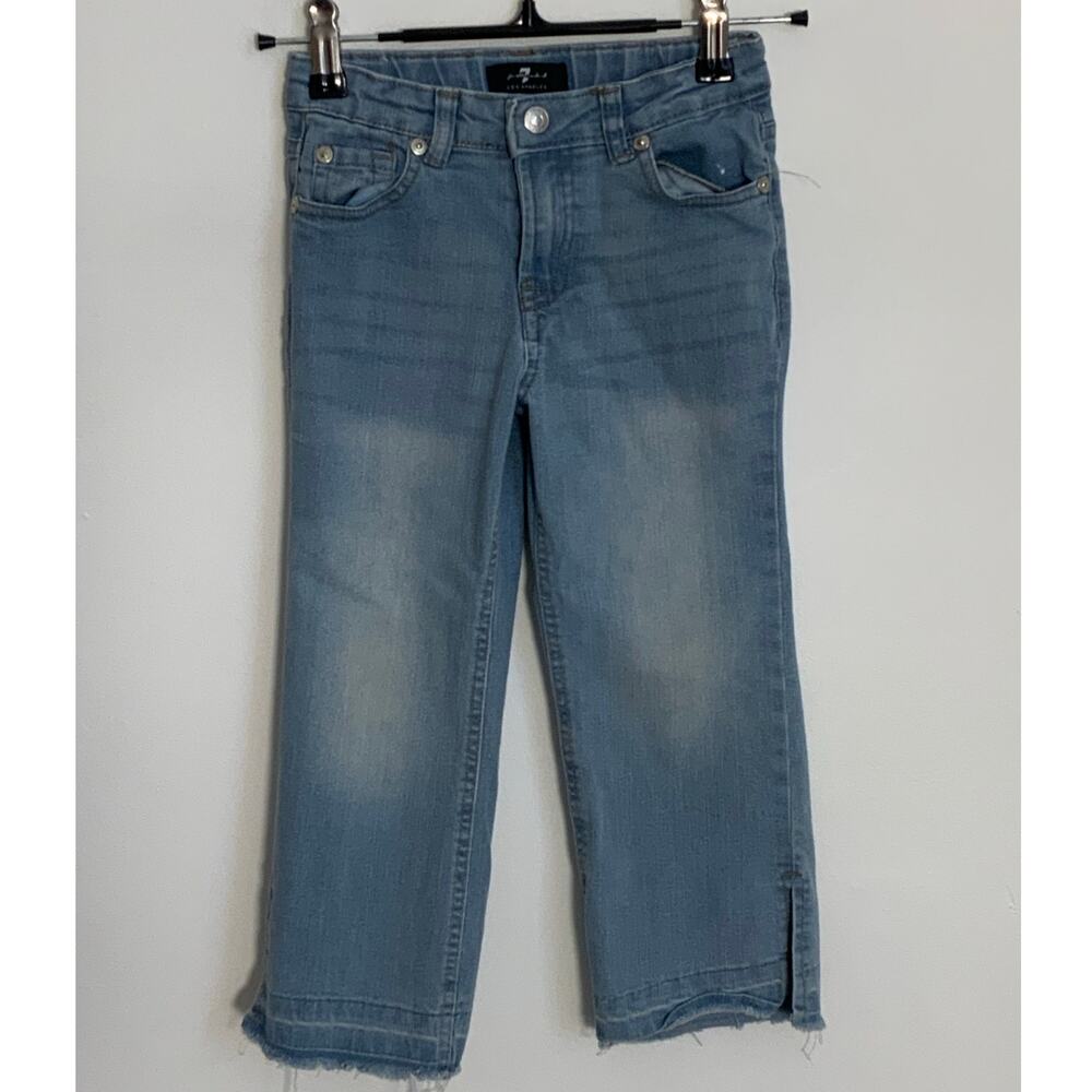 7 for all mankind Girl's Raw hem jeans size 4T